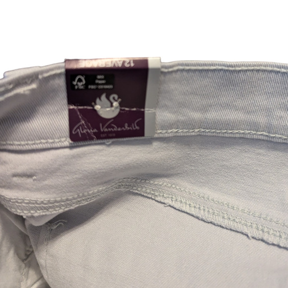 GLORIA VANDERBILT Amanda Gray Denim Jeans Women's Size 12A NEW - Picture 6 of 10